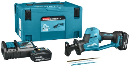 Сабельная пила Makita DJR189RTJ  (2* АКБ 5Ач, ЗУ),  бесщеточный двигатель купить в Надыме