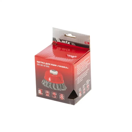 Щетка для УШМ 65 мм М14 "чашка" крученая проволока 0,35 мм MTX 74613 купить в Надыме