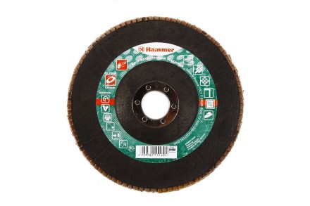 Круг Лепестковый Торцевой (КЛТ) HAMMER КЛТ 1 Ф150х22 Р60 213-011 купить в Надыме