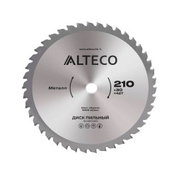 Диск пильный по металлу ALTECO 210x30x42T 83052