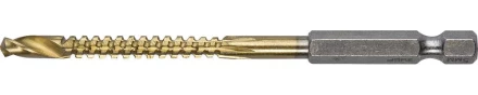 ЗУБР. Сверло фрезеровальное по дереву и тонкому листовому металлу, шестигранный хвостовик 1/4", 5х85мм 29966-05 купить в Надыме