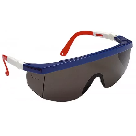 Очки STAYER защитные с регулируемыми по длине и углу наклона дужками, поликарбонатные затемненные линзы 2-110483 купить в Надыме