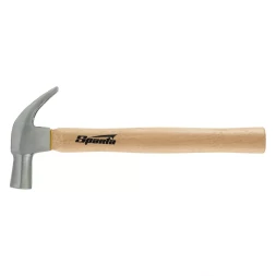 Молоток-гвоздодер Sparta 104215, 560 г, боек 29 мм, деревянная рукоятка