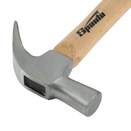 Молоток-гвоздодер Sparta 104215, 560 г, боек 29 мм, деревянная рукоятка купить в Надыме