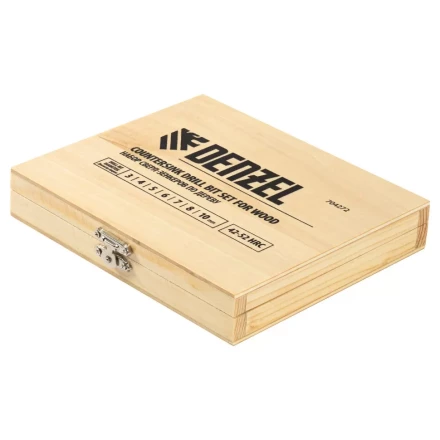 Набор сверл зенкеров по дереву Denzel 704272, 3-10 мм, набор 7 шт купить в Надыме