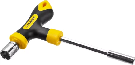 Набор STAYER "MASTER" "HERCULES": Отвертка реверсивная, Т-образная отвертка-битодержатель, адаптер для торц голов, 43 предм 25084-H43 купить в Надыме