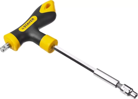 Набор STAYER "MASTER" "HERCULES": Отвертка реверсивная, Т-образная отвертка-битодержатель, адаптер для торц голов, 43 предм 25084-H43 купить в Надыме