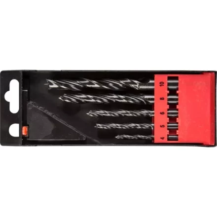 ЗУБР. Набор сверл спиральных по дереву с М-образной заточкой, сталь 65Г, 5шт: 4-5-6-8-10мм 29421-H5 купить в Надыме