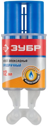 Клей ЗУБР эпоксидный, в двойном шприце, на блистере, 12 мл 41954 купить в Надыме