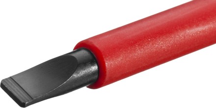 Отвертка KRAFTOOL, высоковольтная, Cr-Mo-V стержень, двухкомпонент. маслобензостойкая рукоятка, SL, 8,0х175мм 250083-8.0-175 купить в Надыме