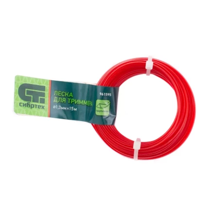 Леска для триммера треугольная, 1.3 мм х 15 м, Россия Сибртех 961595 купить в Надыме