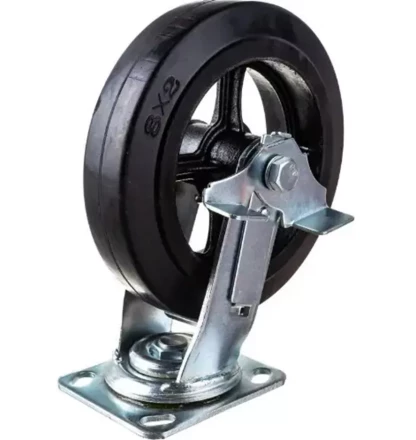 Колесо большегрузное поворотное SCdb 80 200 мм обрезиненное с тормозом РФ 1030005 купить в Надыме