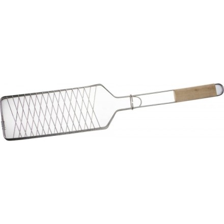Решетка-гриль GRINDA &quot;BARBECUE&quot; для рыбы, одинарная, нержавеющая сталь, 620х120мм 424731 купить в Надыме