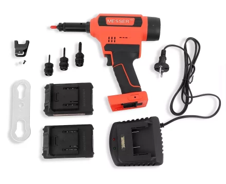 Аккумуляторный резьбовой заклепочник Messer M3000 с электронной системой настройки сжатия и счетчиком купить в Надыме