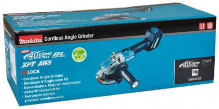 Угловая шлифовальная машина 125мм Makita GA041GZ01, 40V, без АКБ и ЗУ купить в Надыме