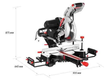 Пила торцовочная с ременной передачей ЗПТ-255-1800 ПЛР серия МАСТЕР купить в Надыме