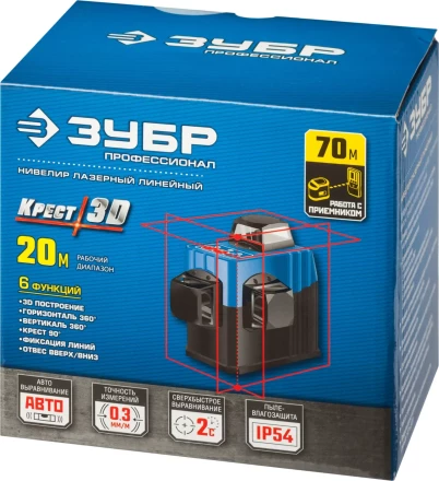 Нивелиры лазерные Крест-3D 360 3 перпендикулярные плоскости серия ПРОФЕССИОНАЛ купить в Надыме