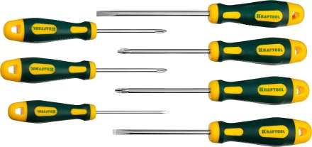 Набор X-Drive, KRAFTOOL 250081-H7: Отвертки профессиональные, SL: 3x80, 5x100, 6x125; PH: 1x80, 2x100; PZ: 1x80, 2x100 250081-H7 купить в Надыме