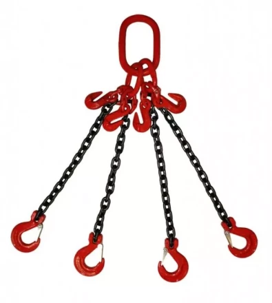 Строп цепной TOR 4СЦ г/п 6,7 т 7,0 м с укорачивающими крюками 1014588 купить в Надыме