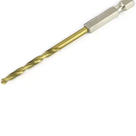 Сверло по металлу 3,8 мм HSS нитридтитановое покрытие шестигранный хвостовик Matrix 717382 купить в Надыме