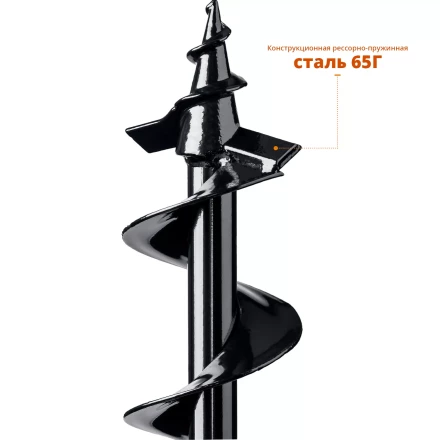 ЗУБР d 100 мм, грунт, шнек для мотобуров (7051-10) купить в Надыме