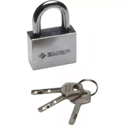 Замок ЗУБР "МАСТЕР" навесной, стальной корпус, закаленная дужка, 50мм 3710-50_z01 купить в Надыме