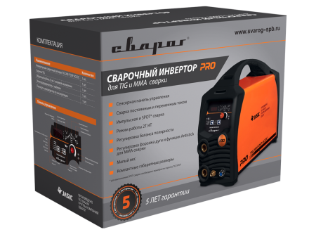 Сварочный инвертор Сварог PRO TIG 200 P DSP AC/DC (E201) купить в Надыме