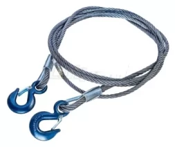 Буксировочный трос стальной крюк-крюк диаметр каната 18 мм. 12 м.  опресовка