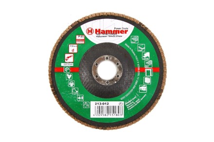 Круг Лепестковый Торцевой (КЛТ) HAMMER КЛТ 1 Ф150х22 Р80 213-012 купить в Надыме