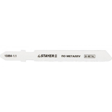 Полотна STAYER &quot;PROFI&quot;, T118GF, для эл/лобзика, Bi-Metall, по металлу (0,5-1,5мм), EU-хвост., шаг 1,1мм, 50мм, 2шт 15994-1.1_z01 купить в Надыме