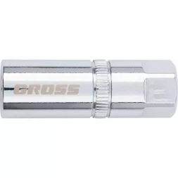 Головка торцевая свечная, магнитная,12-гранная, 21 мм, под квадрат 1/2" GROSS 13189