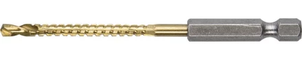 ЗУБР. Сверло фрезеровальное по дереву и тонкому листовому металлу, шестигранный хвостовик 1/4", 4х75мм 29966-04 купить в Надыме