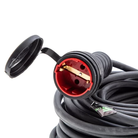 Удлинитель силовой 20 м, 16 А, тип УХз16, КГ 3 x 1.5 мм, 1 розетка, Россия Сибртех 95891 купить в Надыме