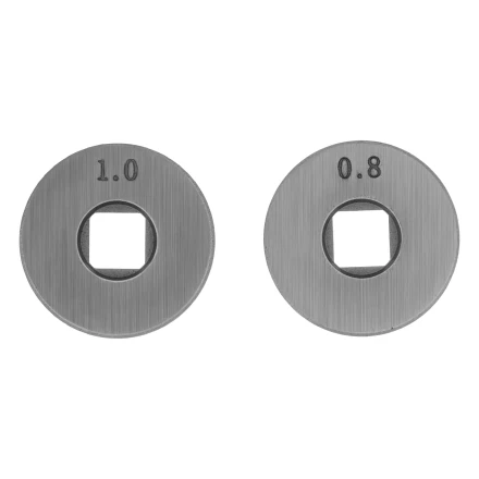 Подающий ролик, U профиль зубчатый под флюсовую проволоку 0,8-1мм посадка квадрат, 2 шт Denzel 93653 купить в Надыме