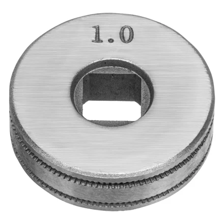 Подающий ролик, U профиль зубчатый под флюсовую проволоку 0,8-1мм посадка квадрат, 2 шт Denzel 93653 купить в Надыме