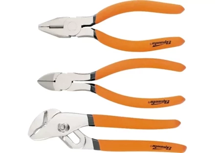 Набор губцевого инструмента из 3-х предметов №2 плоскогубцы, бокорезы, клещи переставные SPARTA 13545 купить в Надыме