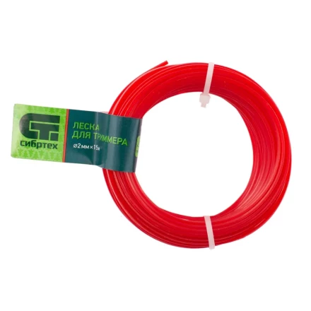 Леска для триммера треугольная, 2.0 мм х 15 м, Россия Сибртех 961635 купить в Надыме