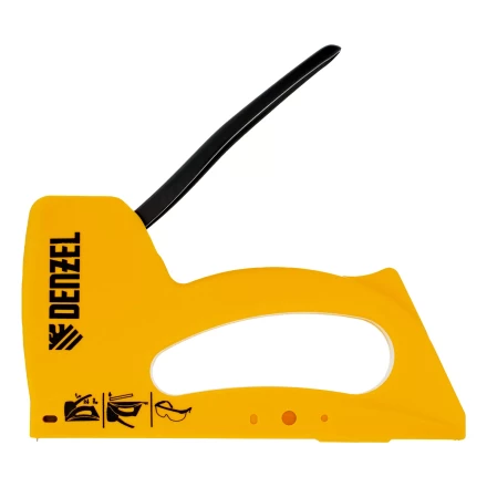 Степлер пластиковый, скобы в комплекте, тип 53, 6-10 мм Denzel 40221 купить в Надыме