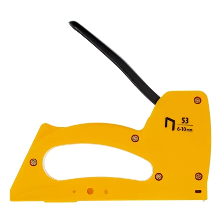 Степлер пластиковый, скобы в комплекте, тип 53, 6-10 мм Denzel 40221 купить в Надыме