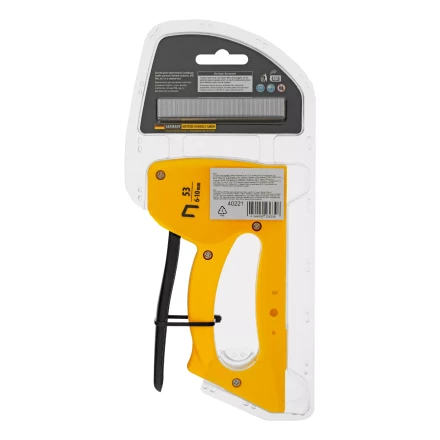 Степлер пластиковый, скобы в комплекте, тип 53, 6-10 мм Denzel 40221 купить в Надыме