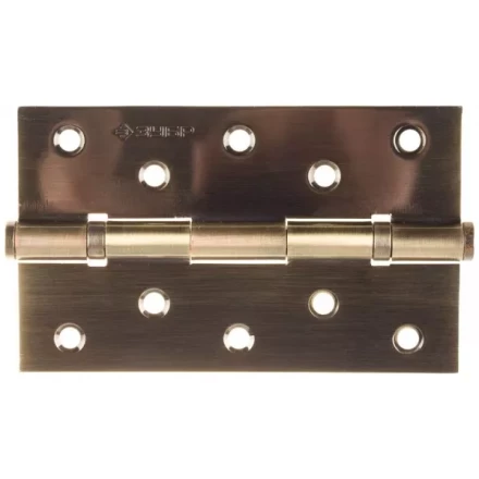 Петля универсальная ЗУБР "ЭКСПЕРТ", 2 подшипника, цвет ст. латунь (AB), с крепежом, 125х75х2,5мм, 2 шт 37601-125-5 купить в Надыме