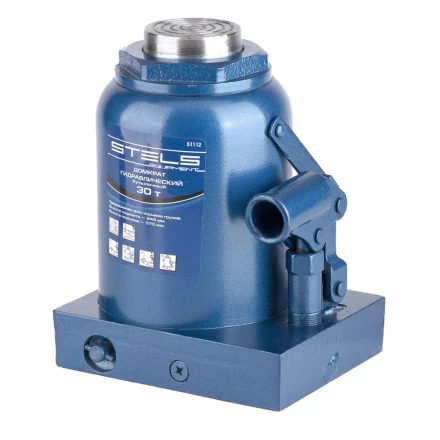 Домкрат гидравлический бутылочный 30 т h подъема 244–370 мм  STELS 51112 купить в Надыме