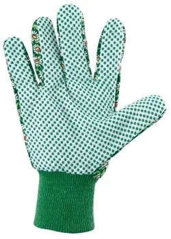 Перчатки садовые х/б ткань с ПВХ точкой, манжет, M PALISAD 67762 купить в Надыме