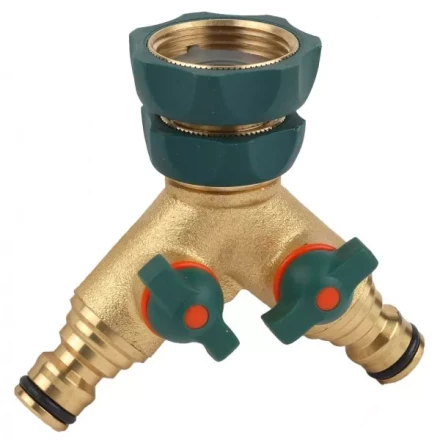 Распределитель RACO "Profi-Plus" двухканальный, латунный с покрытием TPR, 3/4" х 1" 4244-55133B купить в Надыме