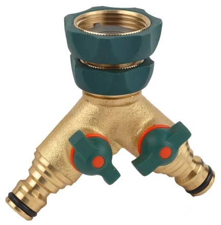 Распределитель RACO "Profi-Plus" двухканальный, латунный с покрытием TPR, 3/4" х 1" 4244-55133B купить в Надыме