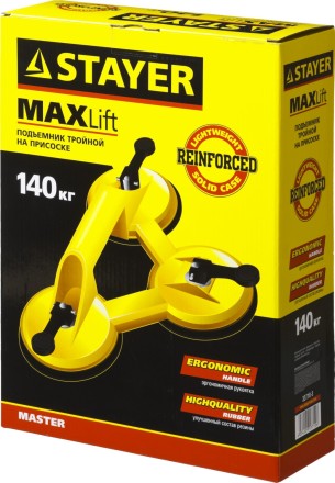Стеклодомкрат STAYER &quot;MASTER&quot; MAXLift, пластмассовый, тройной, 140 кг 33718-3 купить в Надыме