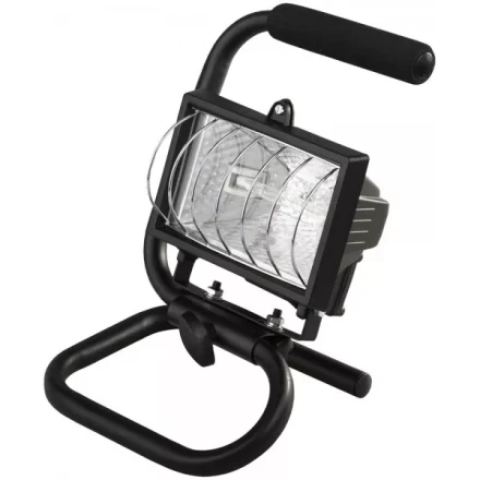 Прожектор галогеновый СВЕТОЗАР переносной с подставкой, цвет черный, 150Вт SV-57121-B купить в Надыме