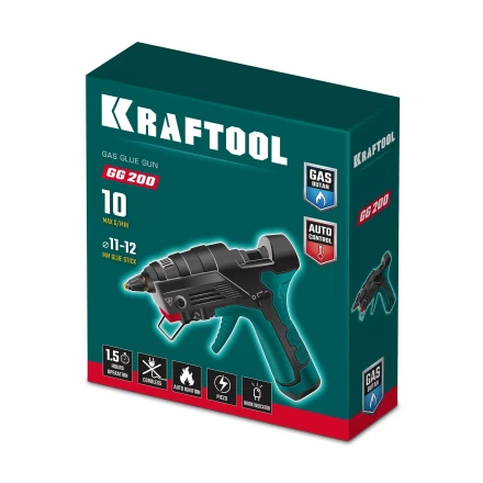 KRAFTOOL  GG-200, 11 мм 200°C, термоклеящий газовый пистолет 55524 купить в Надыме