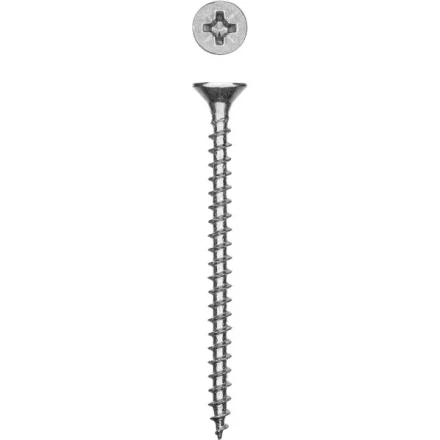 Саморезы СУ-Б универсальные, 40 x 3.5 мм, 8 000 шт, белый цинк, ЗУБР 300370-35-040 купить в Надыме