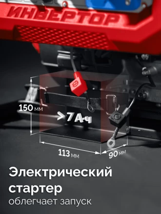 ЗУБР 5500 Вт, инверторный генератор с электростартером и розеткой АВР (СБИ-5500ЕА) купить в Надыме